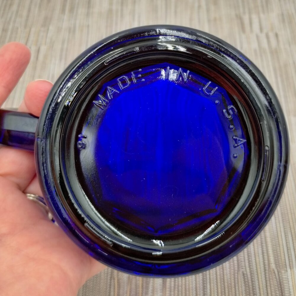 United States Navy Cobalt Blue Gold Glass Mug Made in the USA - Picture 5 of 9